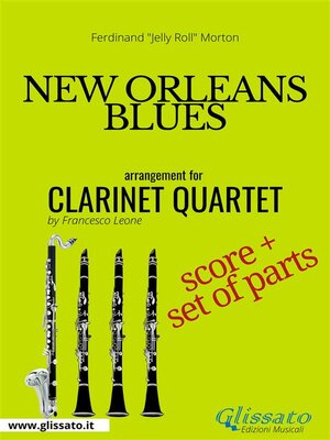 cover image of New Orleans Blues--Clarinet Quartet score & parts